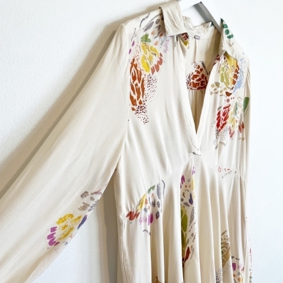 FREE PEOPLE Field Of Butterflies Tunic in Ivory Size XS - Picture 4 of 14